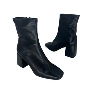 Silent‎ D Carina Heeled Ankle Boots Black Leather Size 39 thumbnail 3