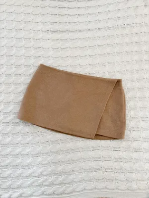 NWT Abercrombie & Fitch Classic Tan Mini Skirt thumbnail 2