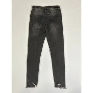 Risen Los Angeles Womens 27/5 Faded Black High Rise Distressed Skinny Jeans thumbnail 2