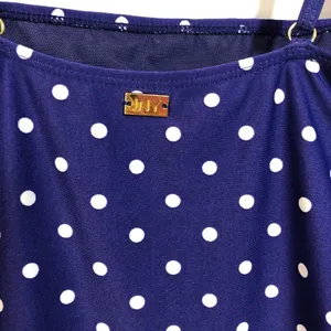 Jones New York Blue Polka Dot One Piece Swimsuit Size Medium thumbnail 3