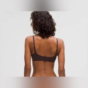 Lululemon Athletica Wundermost Ultra-Soft Nulu Scoop-Neck Brown Bralette Size‎ 2 thumbnail 2