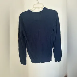 Abercrombie & Fitch Navy V-Neck Sweater Size Small thumbnail 6