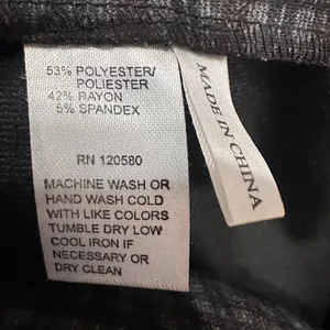 Amanda & Chelsea Womens Size 8 Plaid Straight Leg Career Pants‎ Gray Black thumbnail 6