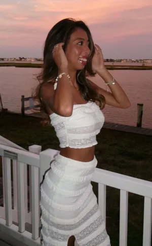 Lace maxi skirt set White Size XS thumbnail 1