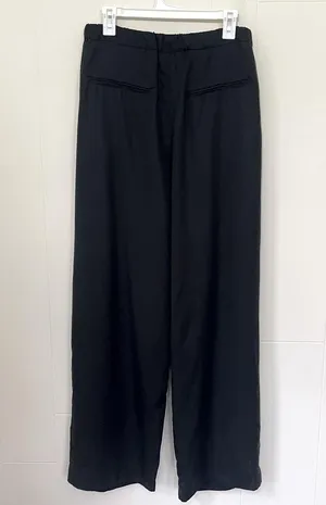 Terea NEW Black Pleated Trousers Dress Pants ~ 100% Lyocell ~ NWT Size L thumbnail 2