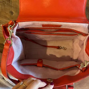 Dooney & Bourke orange red crossbody hand bag thumbnail 12