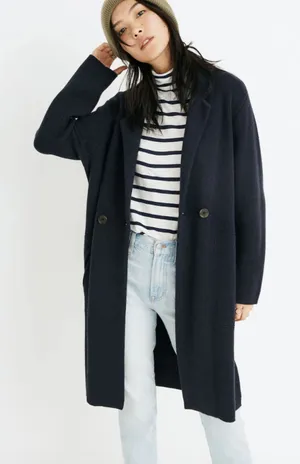 Madewell | Double-Breasted Sweater-Coat | Wool | S thumbnail 1