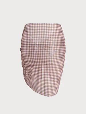Rihoas Plaid Cover-Up Coffee One Size NWT IN PKG thumbnail 2