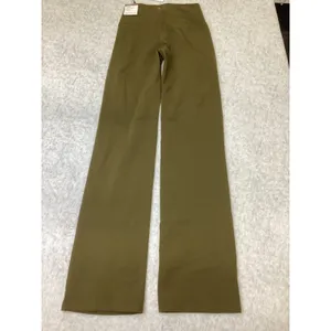 CALIA Essential High-Rise Straight Leg Pant Dark Khaki Olive XS WAX105 NWT thumbnail 2