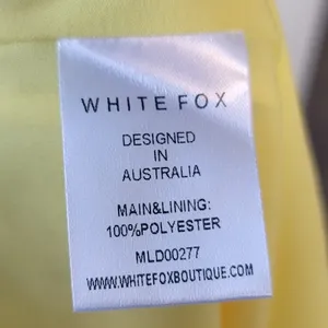 NWT! White Fox Yellow Lemon The Last Goodbye Mini Skirt M thumbnail 5