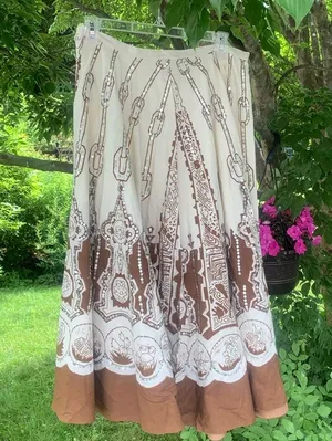 Long Full Boho Skirt with Sequins S thumbnail 1