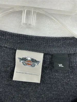Harley-Davidson Women's Dark Charcoal Long-Sleeve Logo Tee thumbnail 3