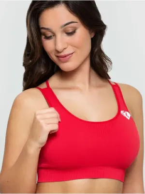 Women’s Best Red Powerless Seamless Sports Bra thumbnail 1