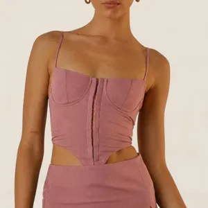 Peppermayo Maggie Pink bustier tank | size 4 nwt coquette romantic thumbnail 1