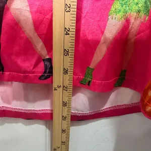 Womens Pink Satin-like Pajama‎ Set Shorts Sleepwear Loungewear XL Taylor Fashion thumbnail 6