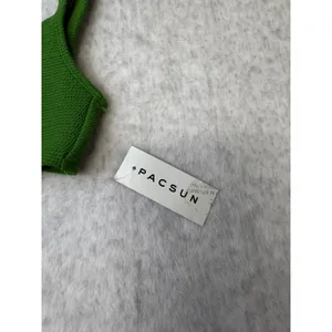 PacSun Swim Eco Green Textured Smocked V-Neck Bikini Top XXS‎ New With Tags thumbnail 2