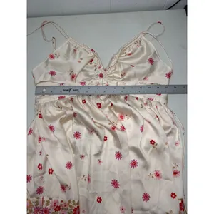 Free People Intimately Oasis Placed Floral Mini Dress in pink combo. Size M NWOT thumbnail 7