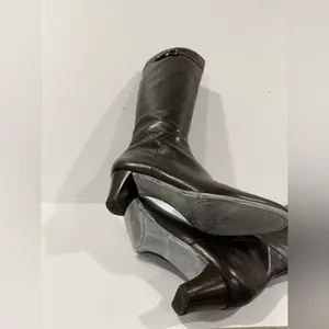 Cole Haan dark brown espresso Leather Knee-High Boots Women’s 7 B Made in Brazil thumbnail 4