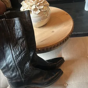 FRYE True Vintage Black Label | Original Black Billy Pull On Deco Stitch Boots thumbnail 3