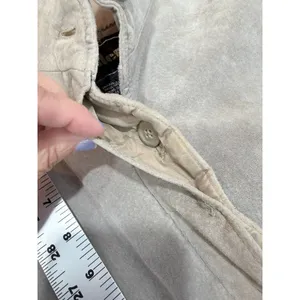 Vintage Gallery Beige Suede Jacket Womens L 80s 90s‎ Leather Coat Fall Autumn thumbnail 16