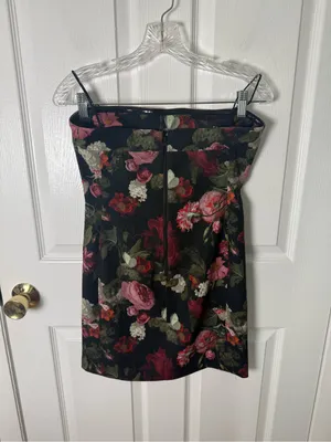 Alice + Olivia Kelly Mini Dress in Be Still Floral 4 thumbnail 5