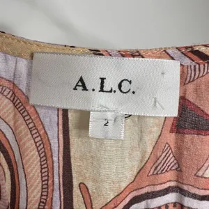 ALC Frank NEW Luna Printed Smocked Mini Dress Deep V-Neck Womens Multicolor Size 2 thumbnail 5