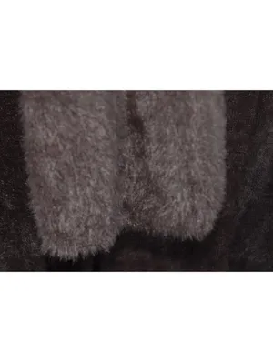 dELiA*s by Dolls Kill Popular Opinion Fuzzy Cardigan NWT Brown Eyelash Knit XXL thumbnail 7