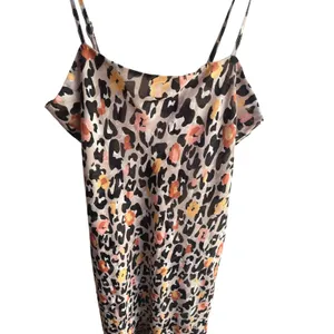Anthropologie Hutch Animal Print Satin High-Low Slip Ruffle‎ Hem Dress Sz Small thumbnail 4