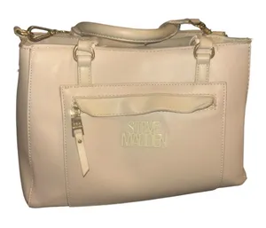 Steve Madden Elegant Gold and Cream Handbag thumbnail 1