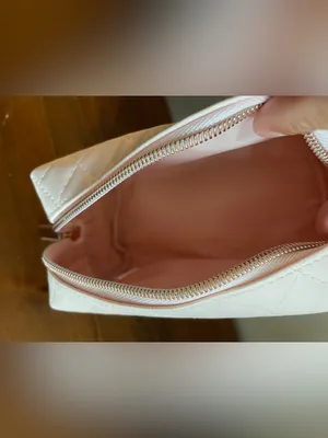 New Bath & Body Works Blush Quilted Cosmetic Pouch thumbnail 4