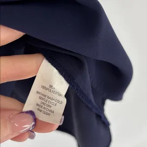 Amanda Uprichard Venus Dress Faux-Wrap small navy blue thumbnail 4