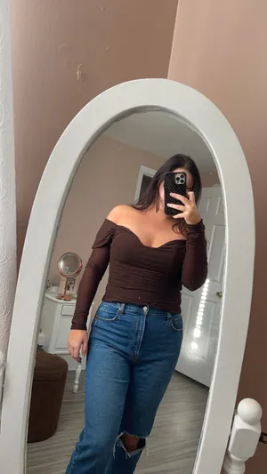 Revolve Brown Off The Sleeves Top thumbnail 3