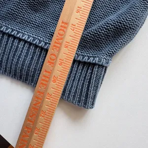 American Eagle‎ Outfitters Blue V-Neck Cotton Sweater Knit Top thumbnail 6