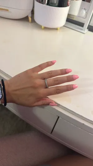 Silver Diamond Ring Size 8 thumbnail 2