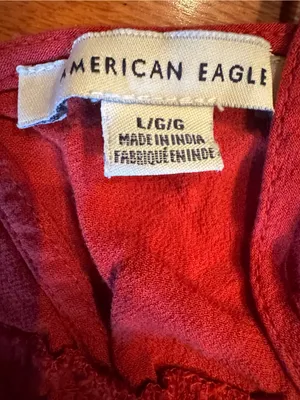 American Eagle Boho Embroidered Wide-Leg Jumpsuit - Size L thumbnail 4