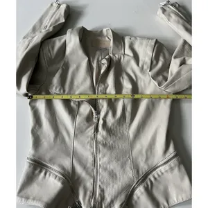 Blank NYC Faux Leather Moto Jacket Cream Small thumbnail 8