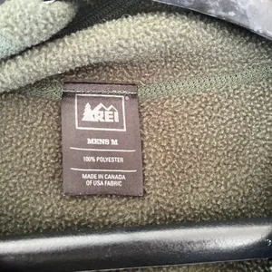 REI Vintage Green Fleece Quarter Zip thumbnail 5