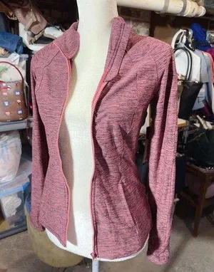 YOGALICIOUSLUX color HTR.SLATE ROSE super stretchy active jacket top long sleeve thumbnail 1