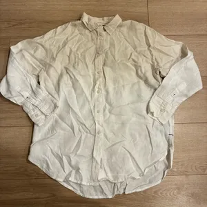 J. Crew Women’s Relaxed Fit Dip Dyed Baird McNutt Irish Linen Shirt Size S thumbnail 2