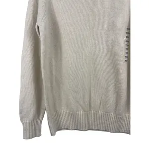Jeanne Pierre Cream Light Beige Mock Neck Pullover Knit Sweater M NWT thumbnail 5