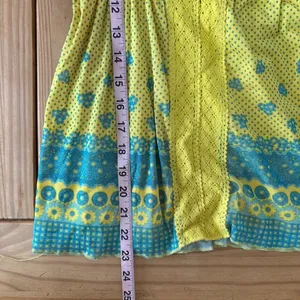 Max‎ Rave Green and Blue Smocked Camisole Top Size S thumbnail 12