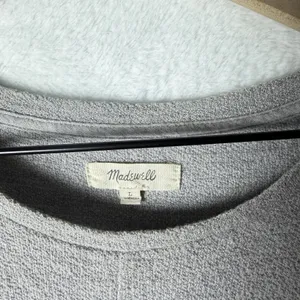 Madewell Modern Tie-front Tee 100% Cotton Gray Women’s Size L thumbnail 4