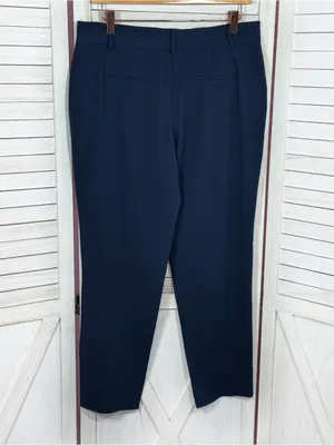 Victorias Secret Tapered Leg Ankle Pants Trousers Blue 8 Mid‎ Rise Lightweight thumbnail 2
