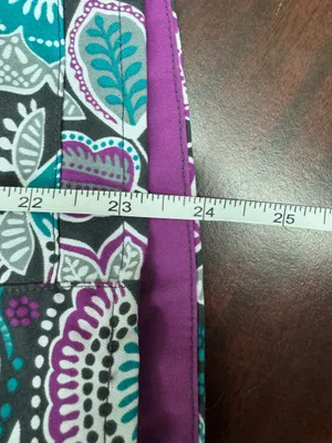 Vera Bradley Halo Collection Frida Empire Waist Print Scrub Top Size X-Small thumbnail 7