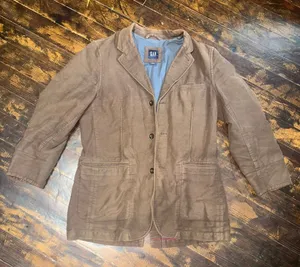Gap brown professor academia grandpa luxe M blazer thumbnail 1