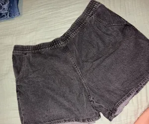 Divided H&M Denim Shorts Elastic Waist thumbnail 1