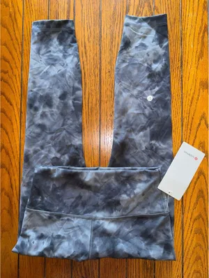 Lululemon Wunder Train High Rise 25” Diamond Dye Grey Size 8 NWT thumbnail 1