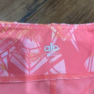 ALO Yoga orange capri leggings thumbnail 2
