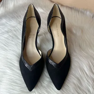 Marc Fisher 'Darnea' Black Pointed Toe Heels Size 5.5 thumbnail 2
