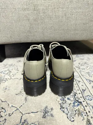 Dr Martens 1461 Womens Quad II Platform Stone Pisa Leather thumbnail 5